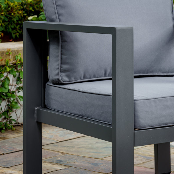 Tortuga Outdoor Lakeview Aluminum Club Chair Set With Cushions, Ottoman